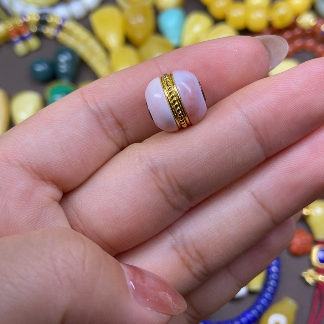 玛瑙/玉髓发饰合金卡12