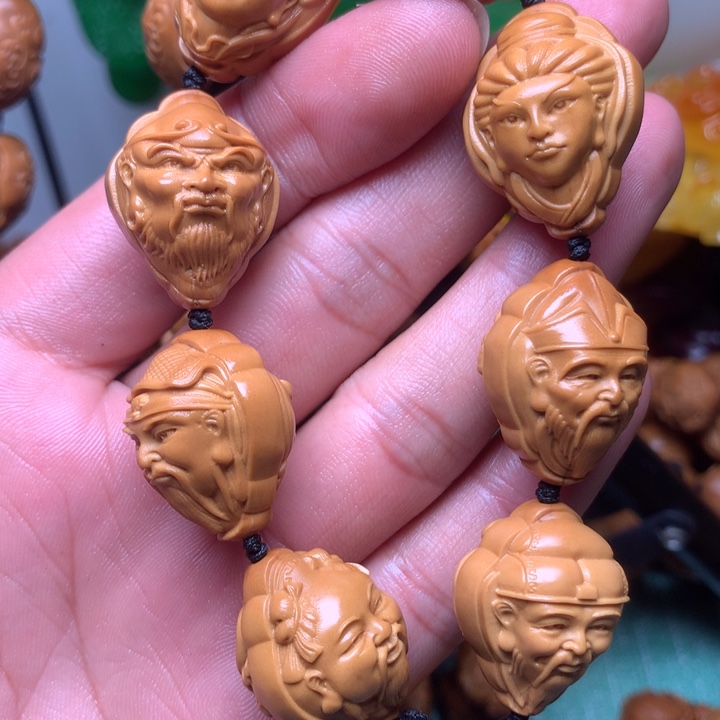 橄榄核手串/手链八仙过海