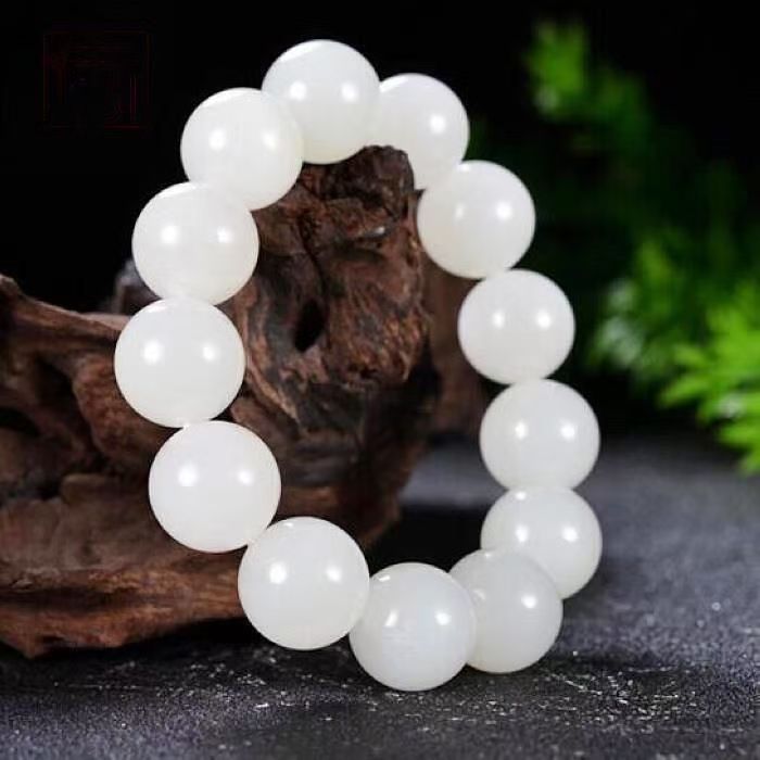 山料一级白手串卡16mm