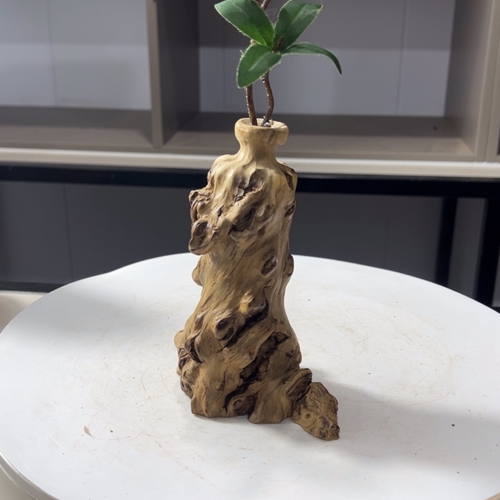 木石榴木榴疤花瓶摆件