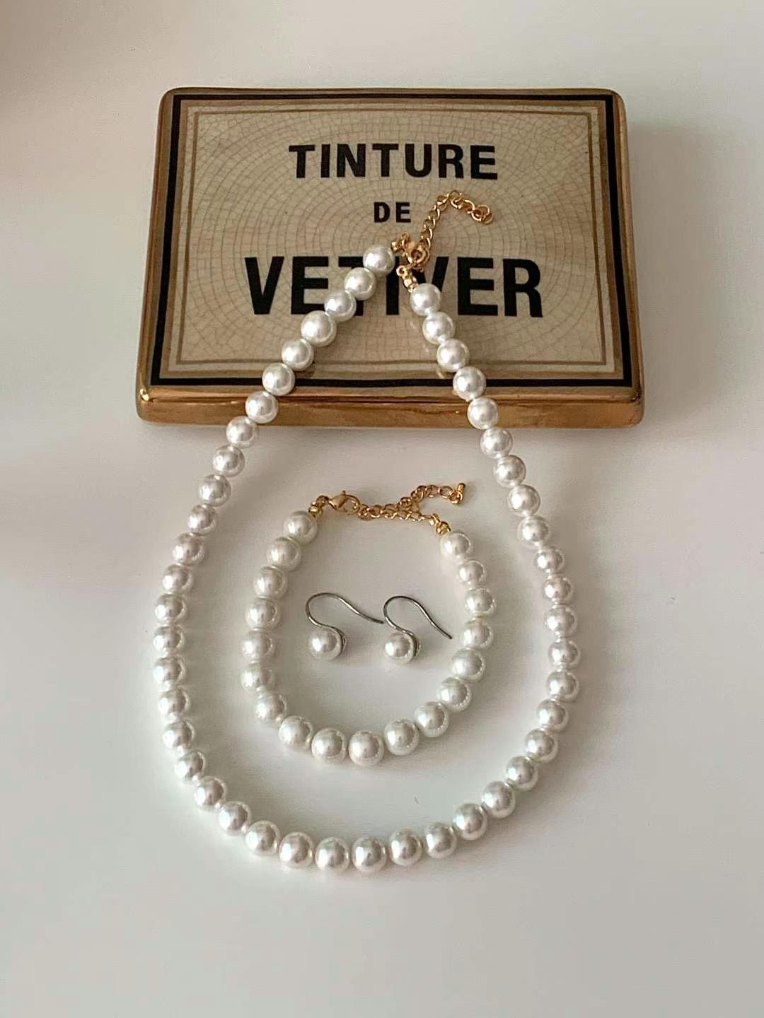 非金属仿珍珠项链 vivninen 韩国东大门 珍珠项链