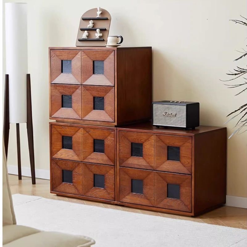 光阴柜中古风实木家用电视柜组合柜床头柜落地斗柜客厅收纳卧室柜