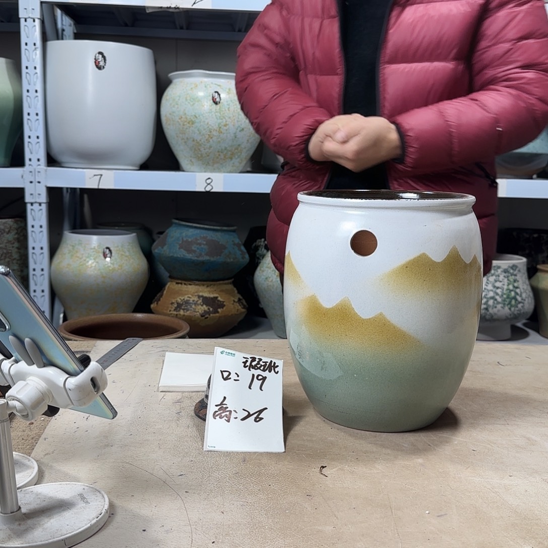 19@26 瑕疵紫砂花盆尺寸