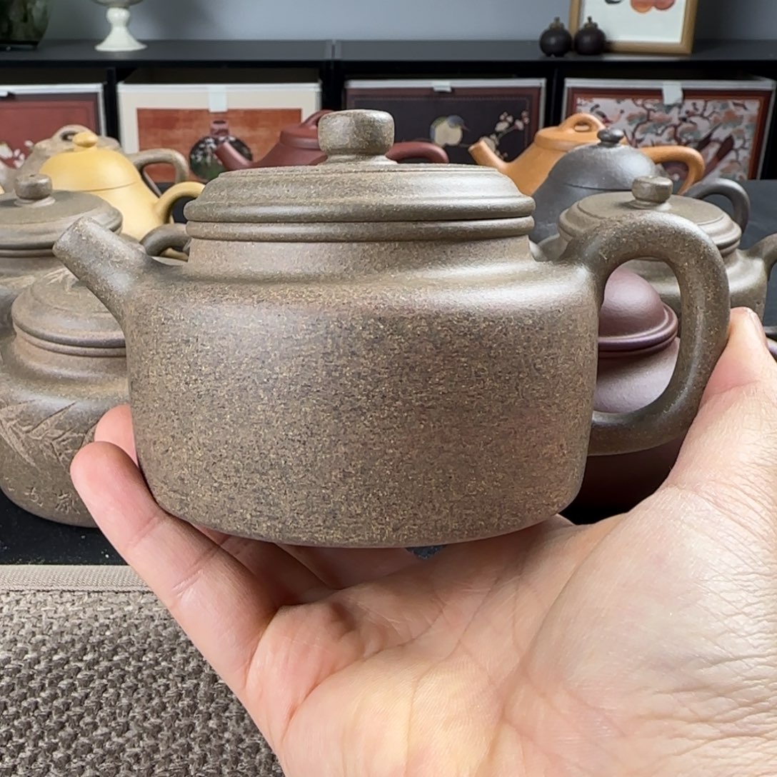 遇***己紫砂茶壶微瑕德钟