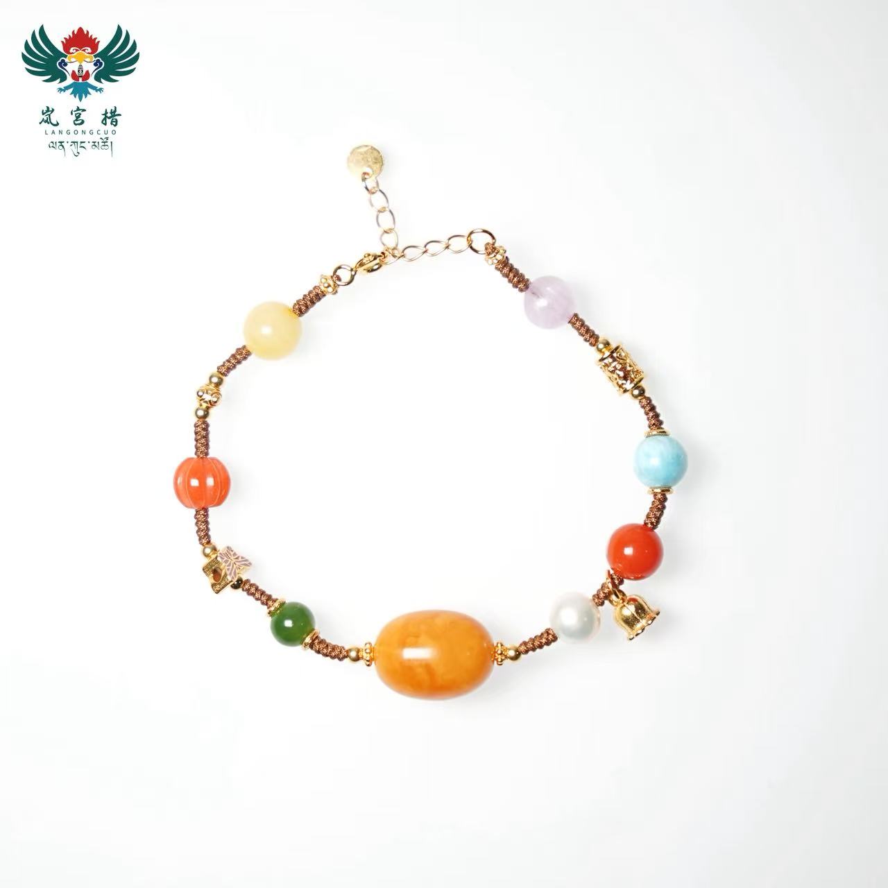 岚宫措｜蜜蜡手链 L197