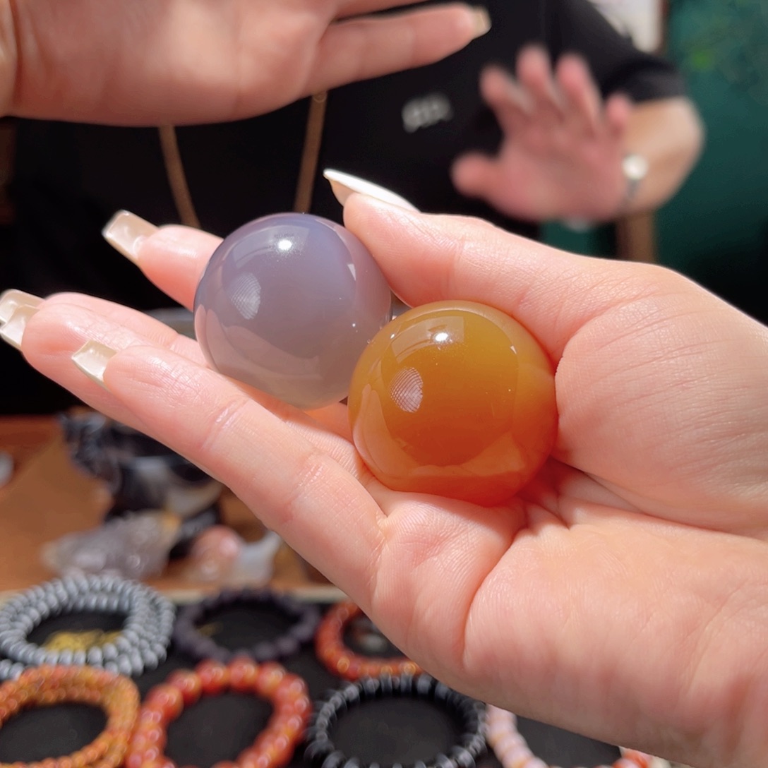 玛瑙/玉髓玛瑙小件未镶嵌禅*