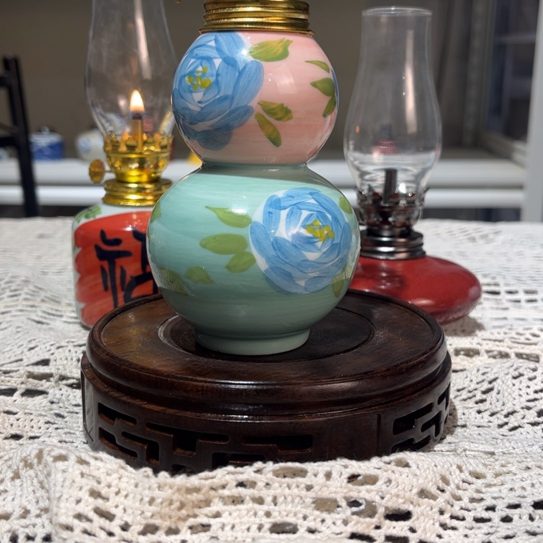 摆件景德镇陶瓷香薰灯