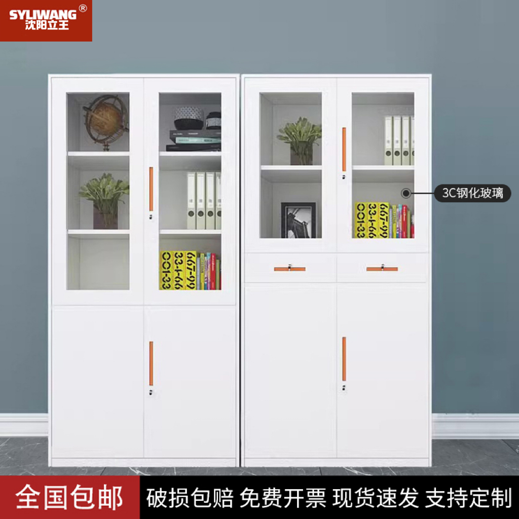 沈阳文件柜办公柜铁皮柜档案柜钢柜带锁储物资料收纳凭证书柜卷柜