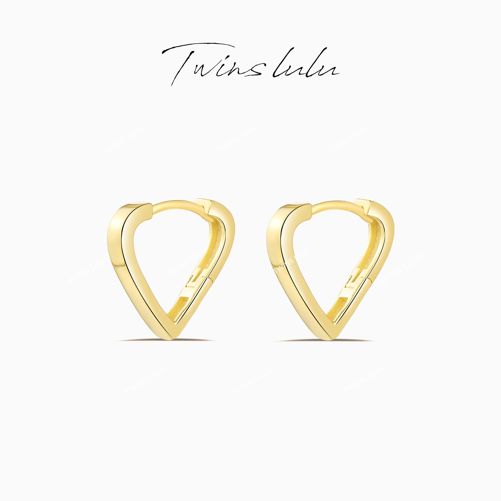 925银耳饰 扣爱心耳环TSL586