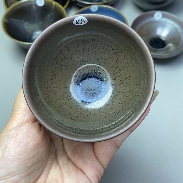 茶盏建窑建盏磨底柴烧主人杯