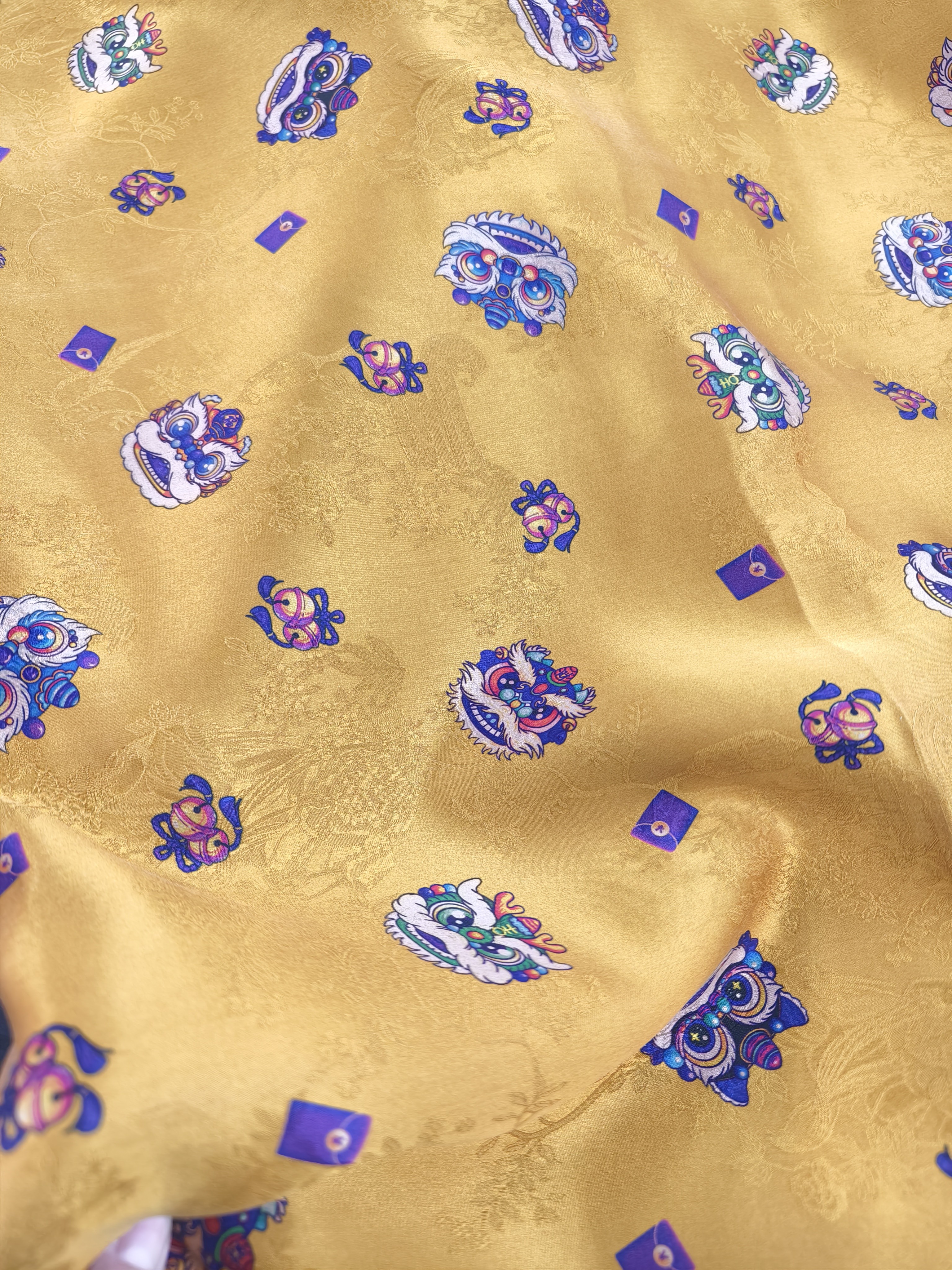 非遗丝绸面料（仅花型参考）香云纱 22