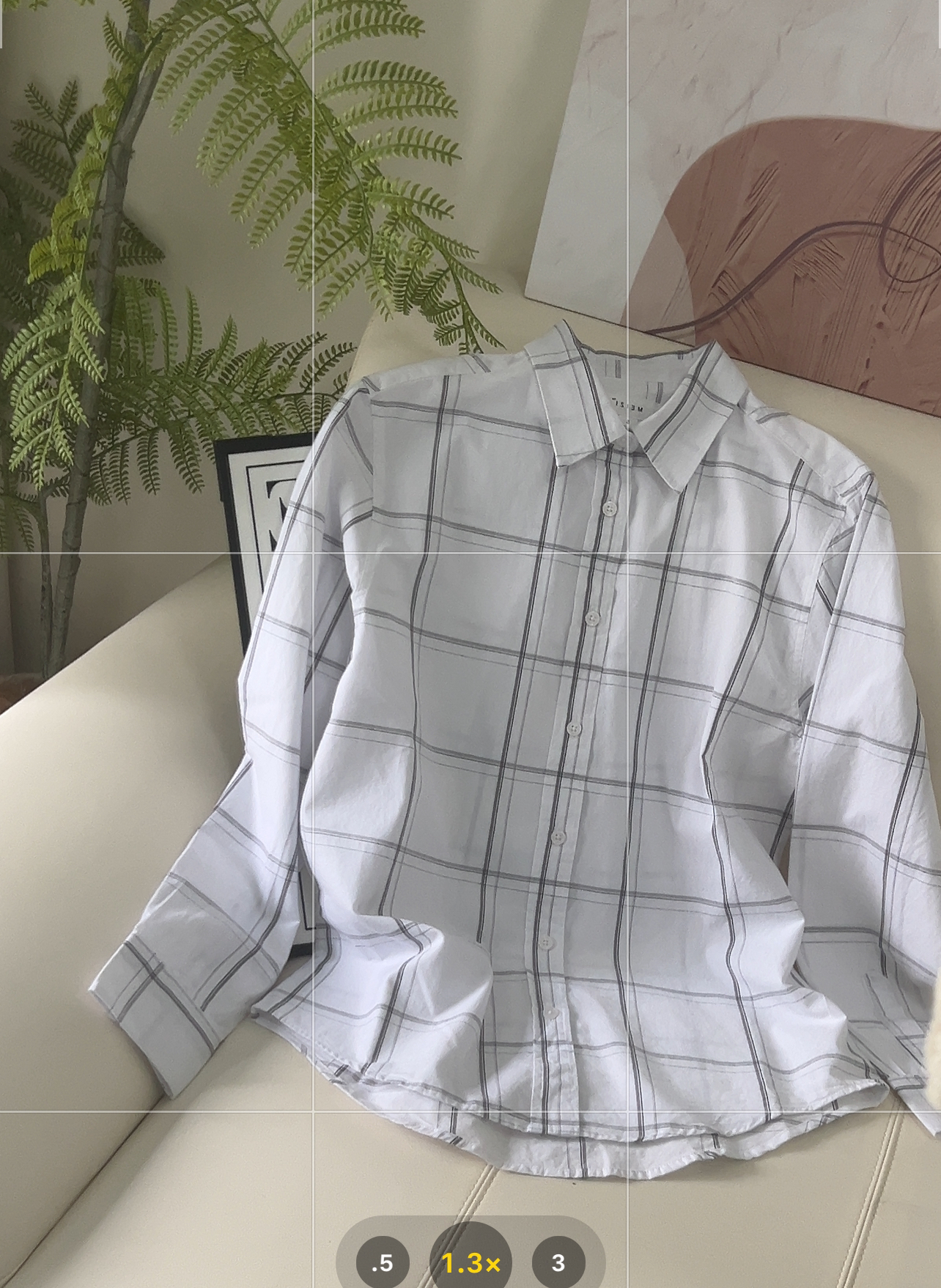 纯棉方格白色男士衬衫休闲商务百搭优衣库格子衬衫禅意男装