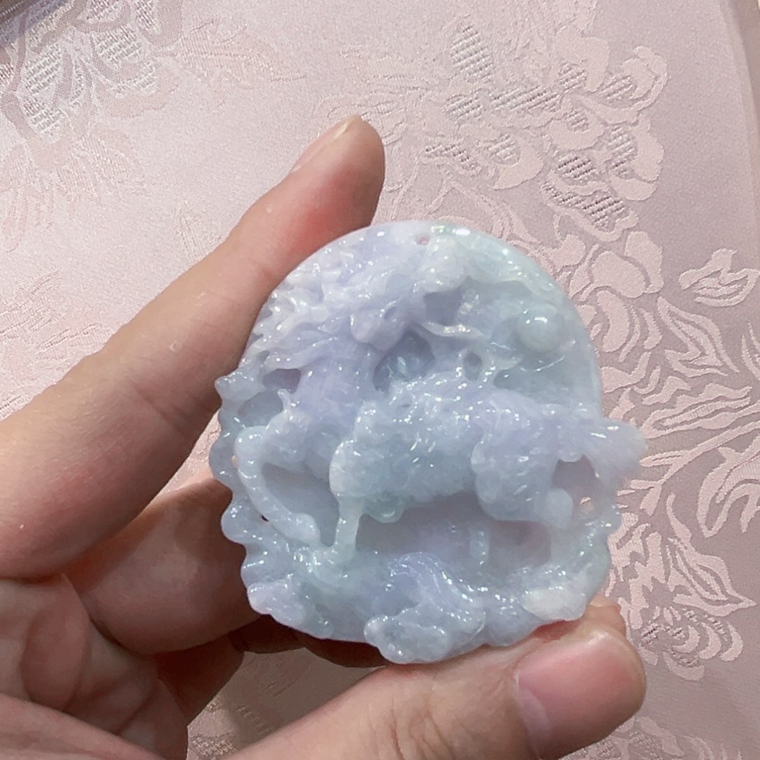 翡翠合金吊坠(赠链)代编织