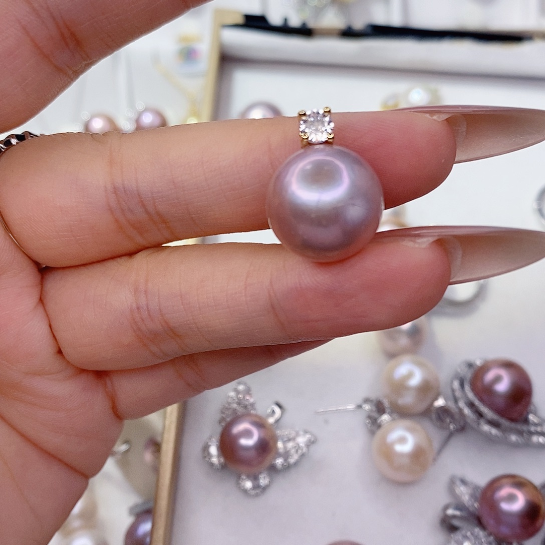 未镶嵌吊坠(赠链)淡水珍珠14➕