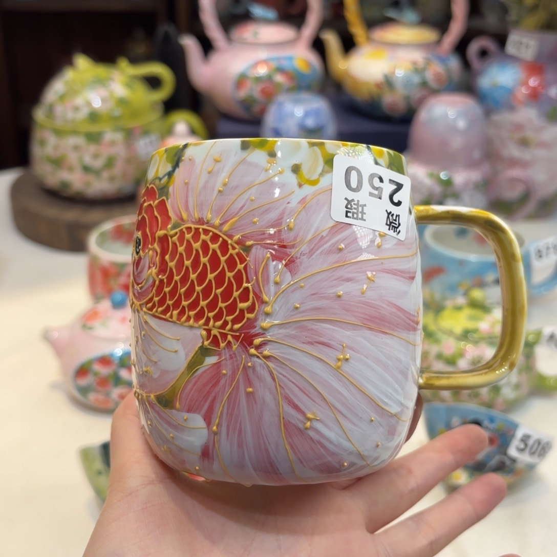 景德镇手绘高温釉下彩陶瓷茶具