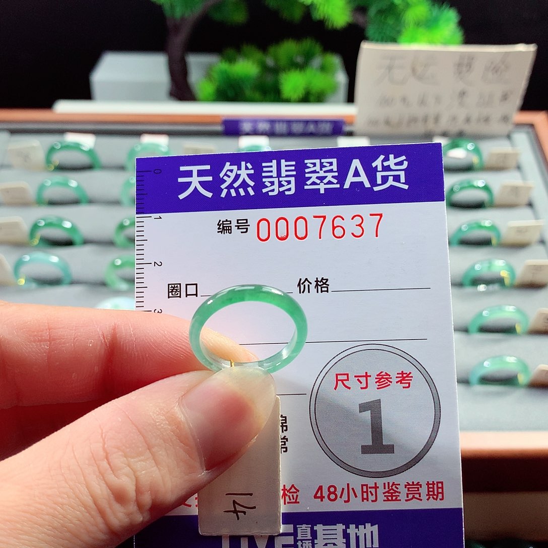 翡翠戒指未镶嵌14号