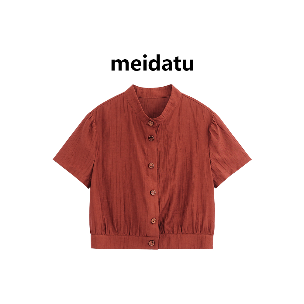 美哒兔（盛夏光值）简约轻熟风别致上衣（高个子版）BK2094-9QG