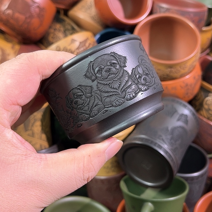 茶杯紫砂全手工紫砂主人杯