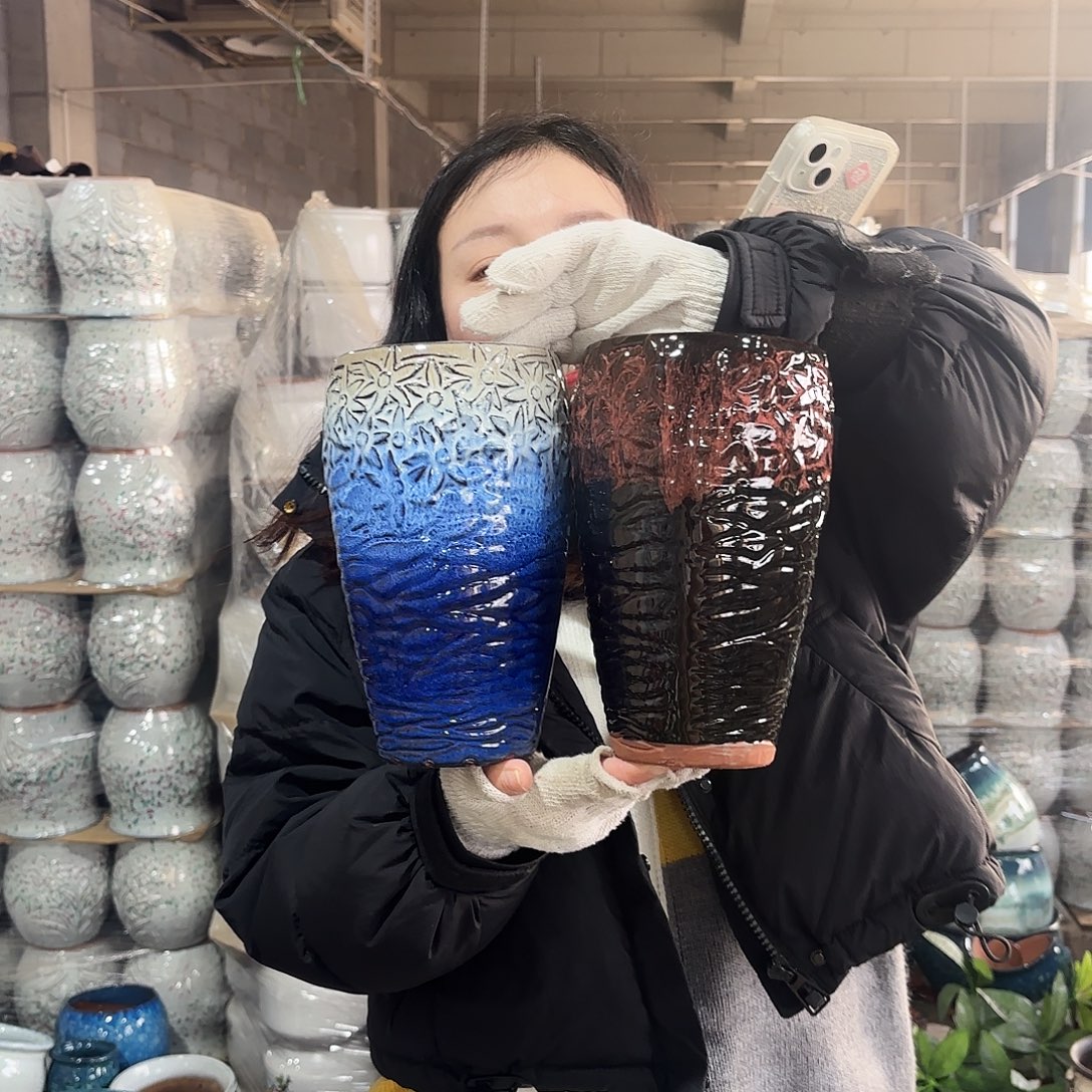 正品两个高22/12红陶