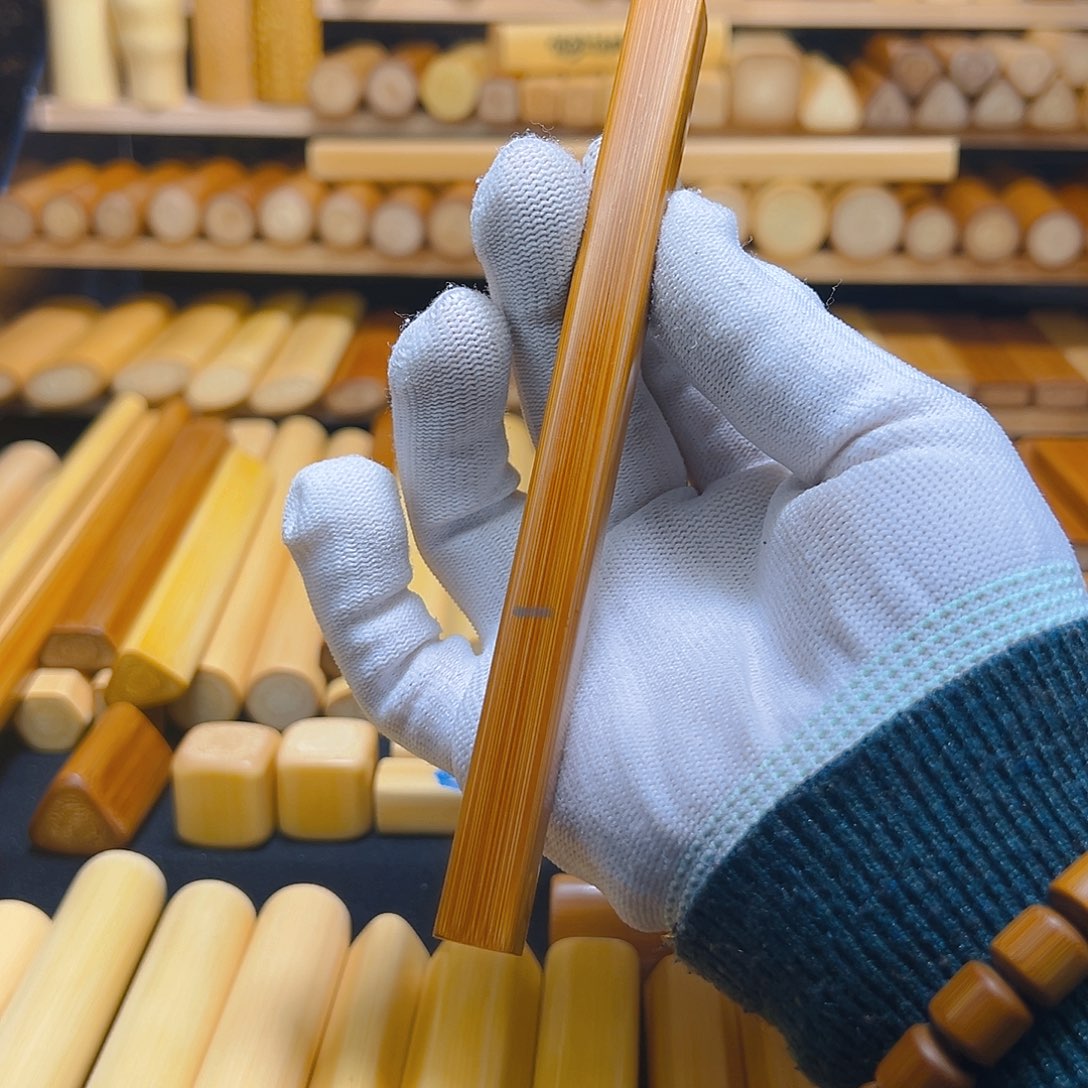 ￴***￴实心玉竹红皮方料切10