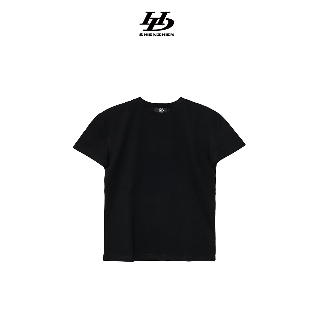 HDCHINA（硬挺短袖T恤高定男装潮牌修身百搭国风短袖夏季短袖男t恤