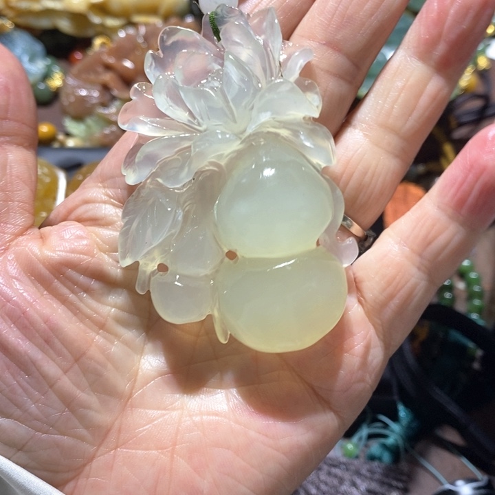 岫玉未镶嵌毛衣链