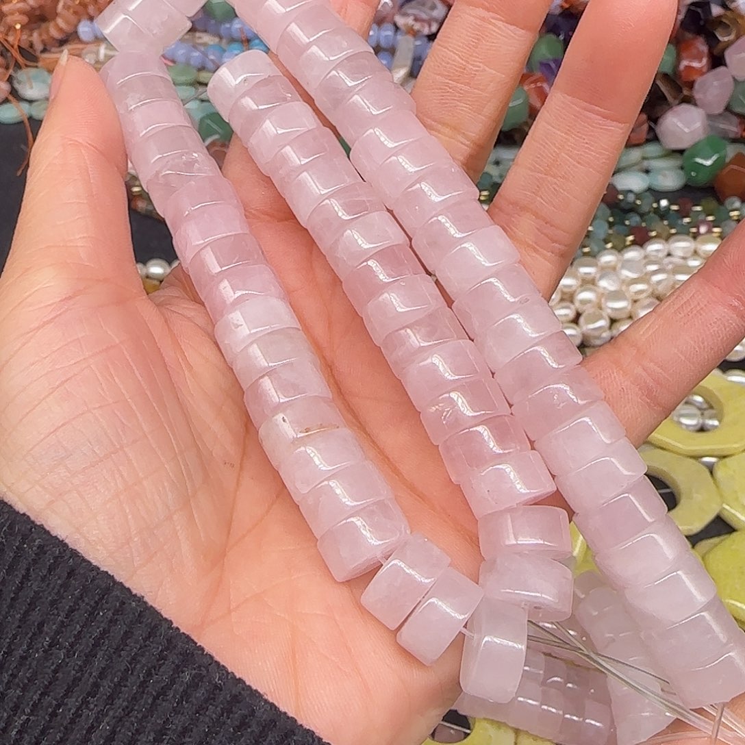 玛瑙/玉髓合金珠宝半成品马粉剁珠12mm一条