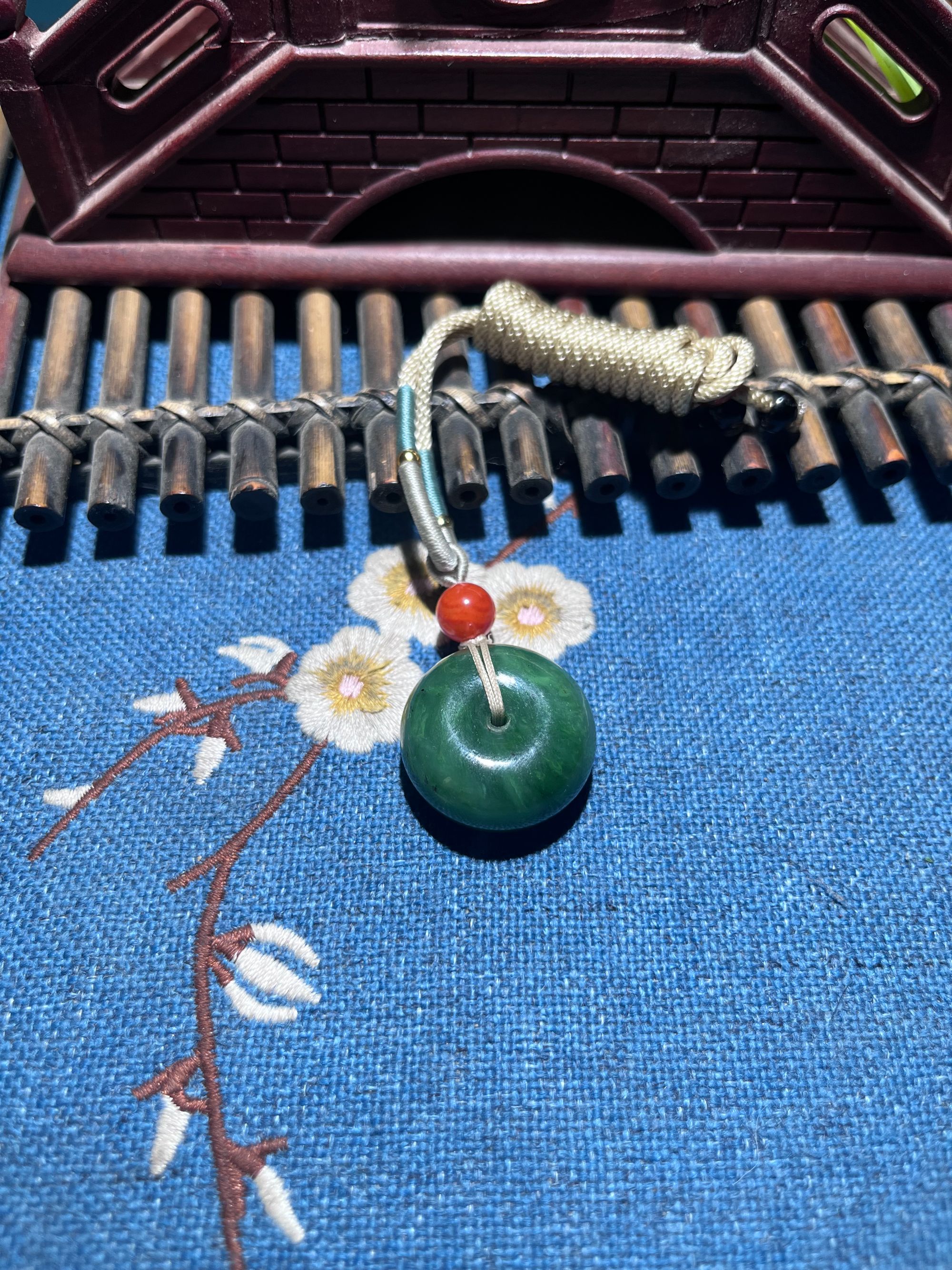 和田玉平安扣约25mm多样性发一