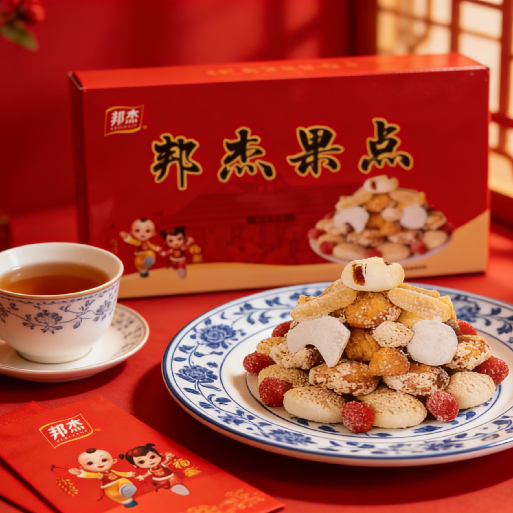 【地道河南味】邦杰果点混合装羊角蜜蜜三刀一口酥老式果子