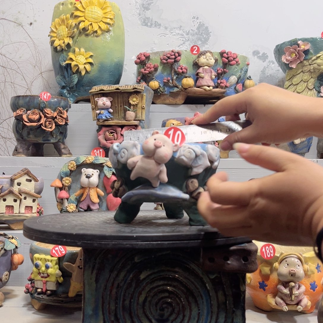 陶瓷福利10 号陶然花盆