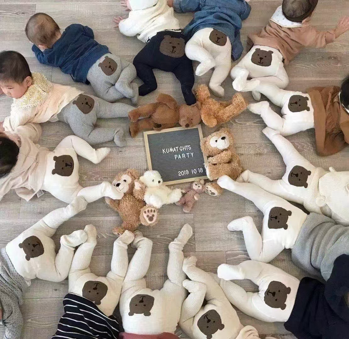 宝宝小熊裤袜可爱弹性舒适打底裤