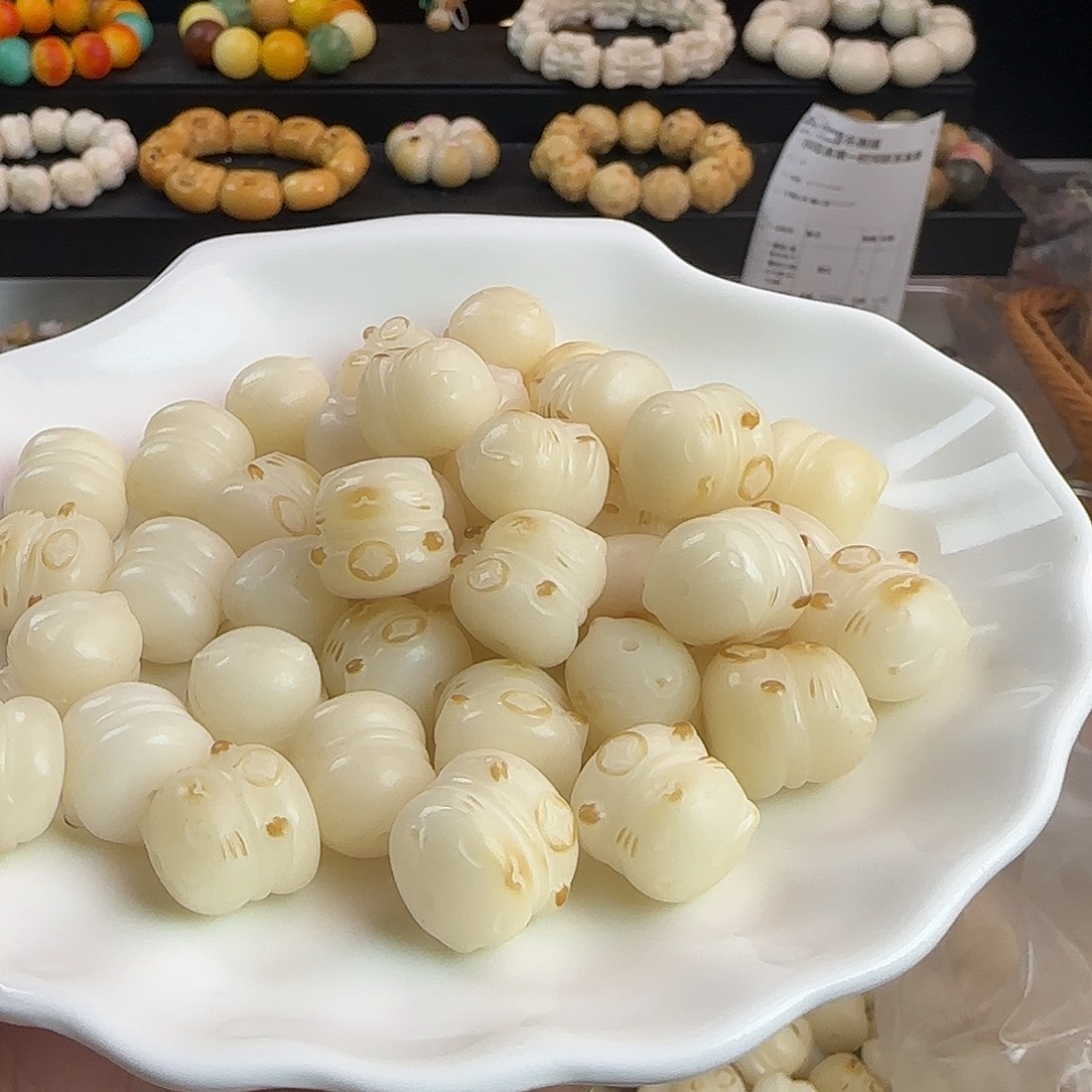 手串菩提根/象牙果瑕疵卡15/16炭烤招财猫20颗