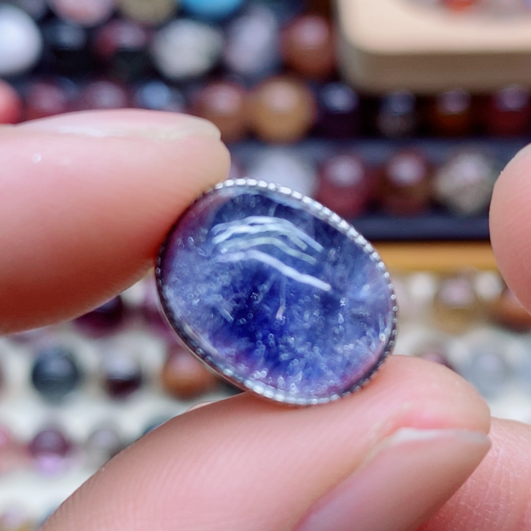 水晶珠宝半成品银S925镶嵌