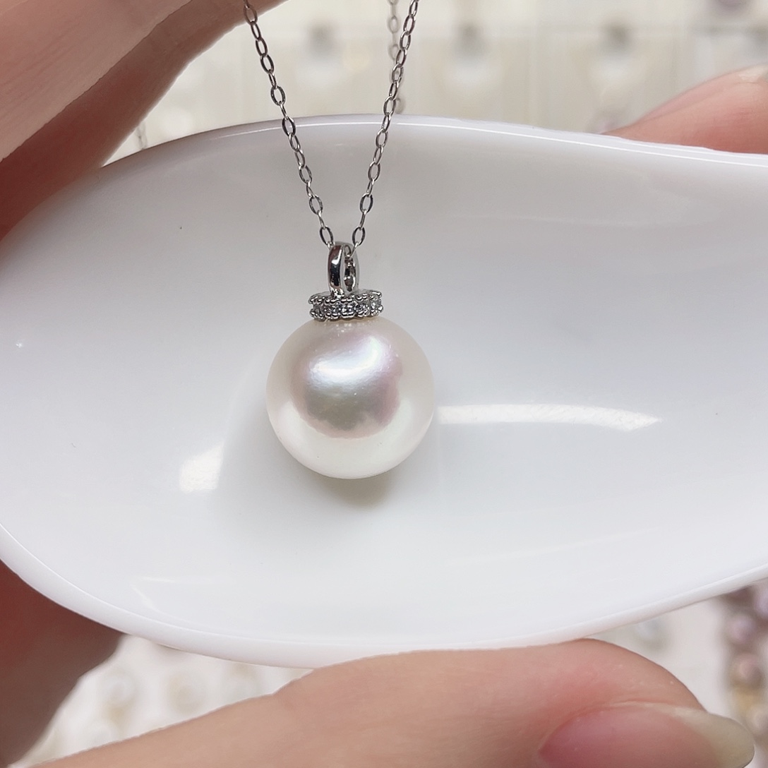 合金淡水珍珠吊坠(赠链)