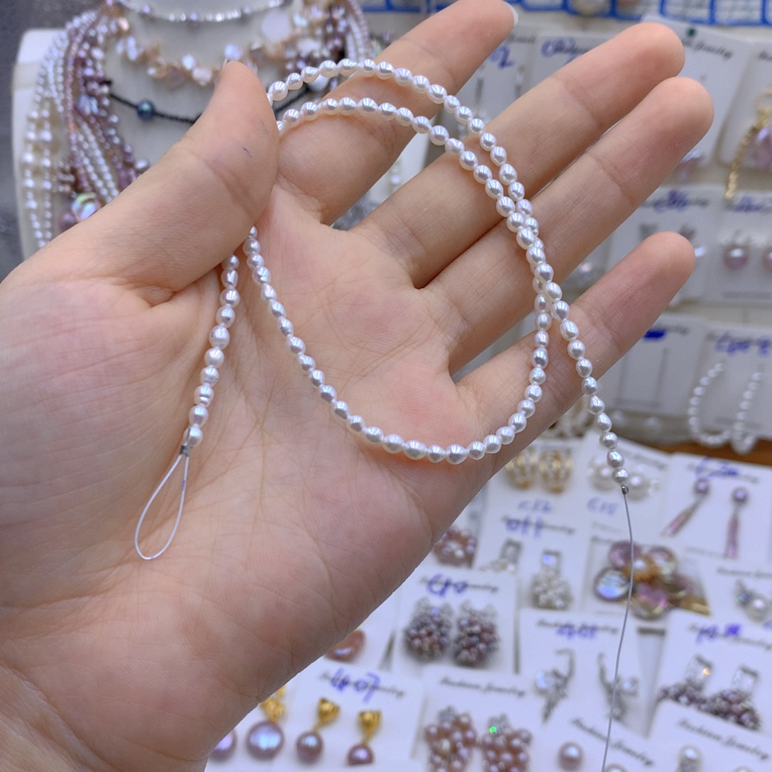 淡水珍珠颈饰银S925镶嵌