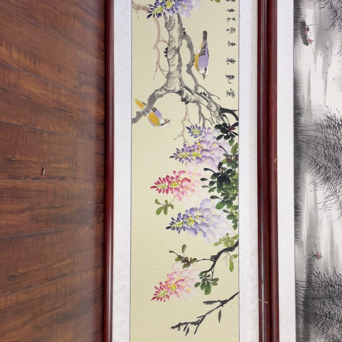 国画带框尺寸48*163厘米
