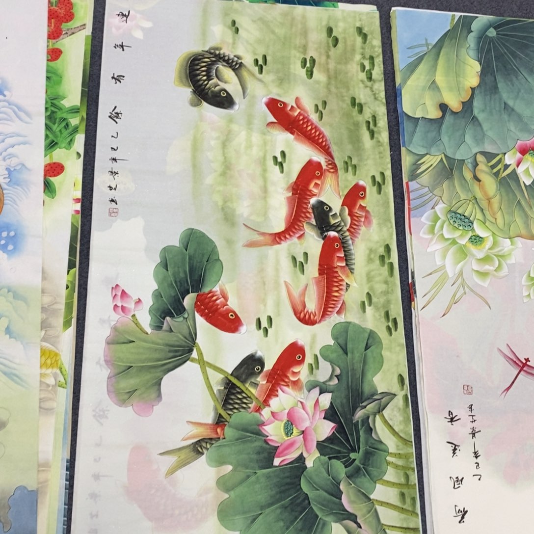 国画尺寸140✖️70四尺工笔手绘