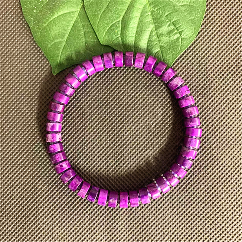 时尚丝绒紫药片珠手串S1492多样性发一