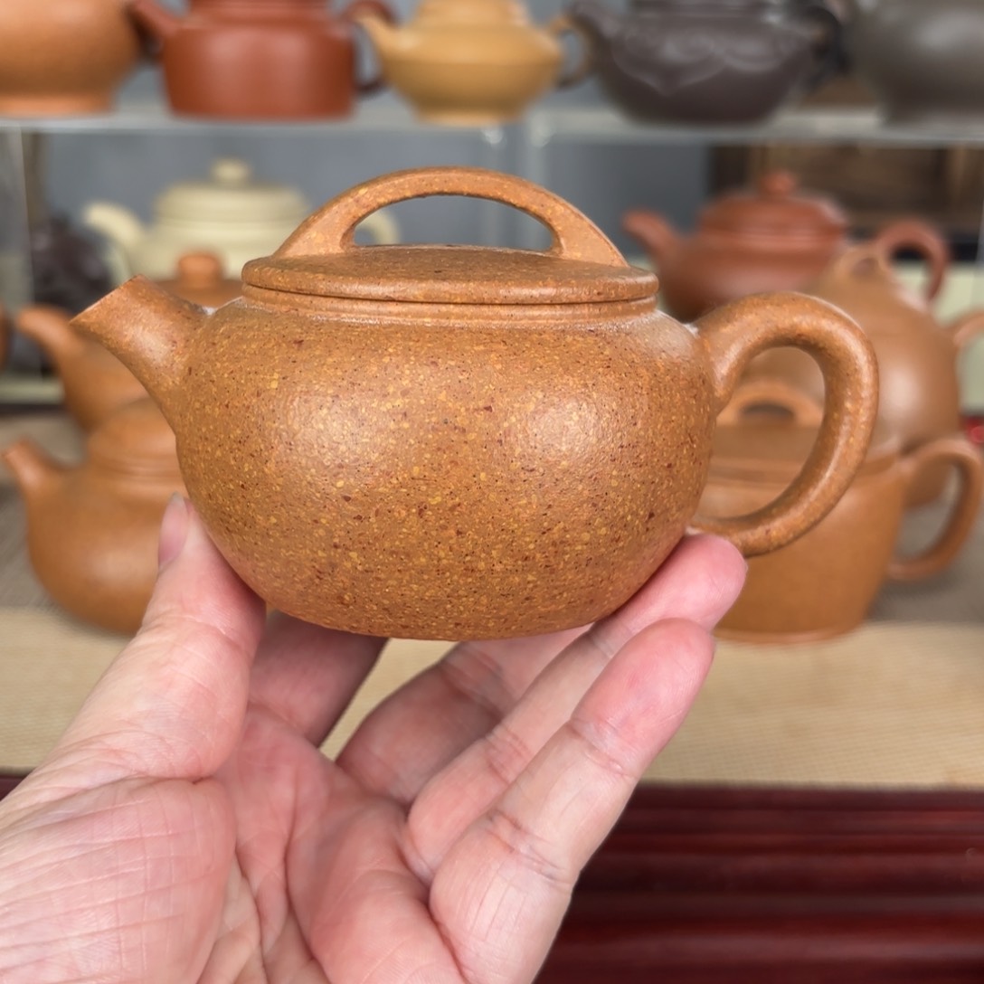 紫砂茶壶我****烂梨皮黄段玉瓦160