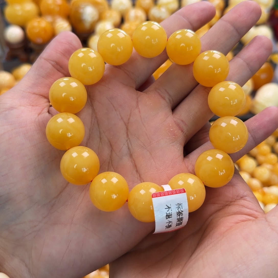 琥珀未镶嵌珠宝奇石18mm同料