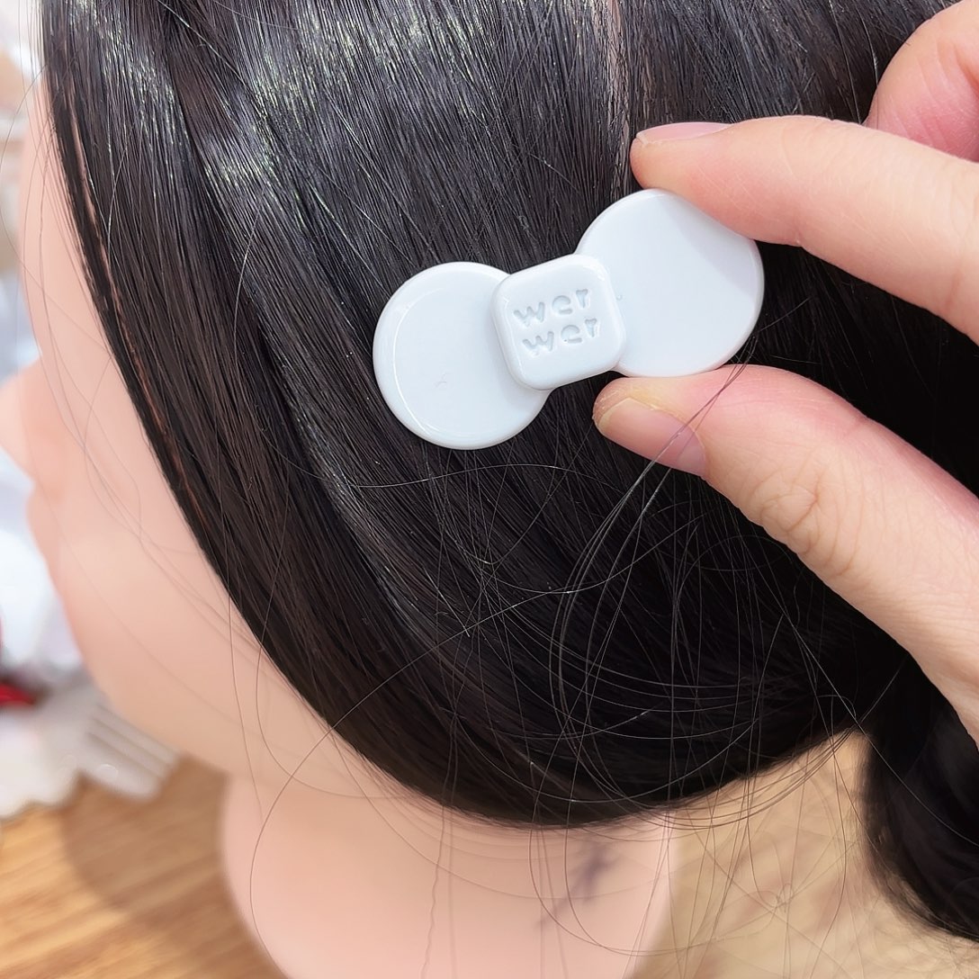 皮质铁合金小号蓝色蝴蝶结