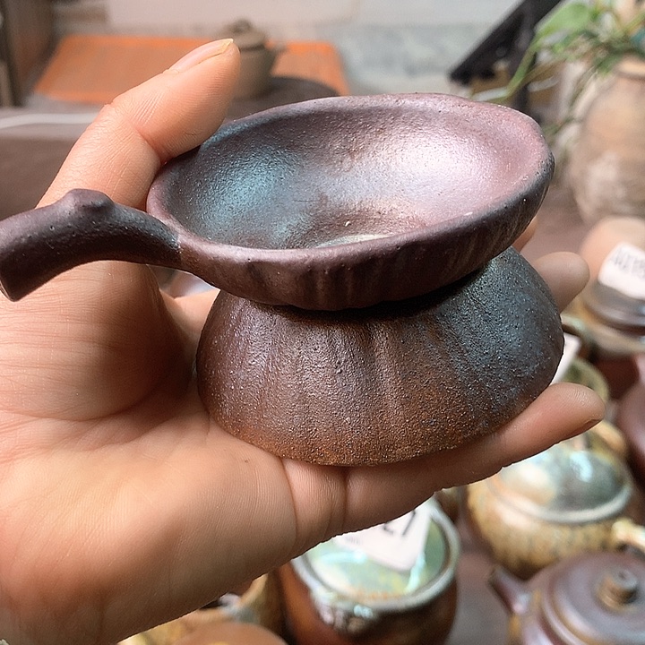 紫砂茶壶纯自然高温无釉裸柴烧