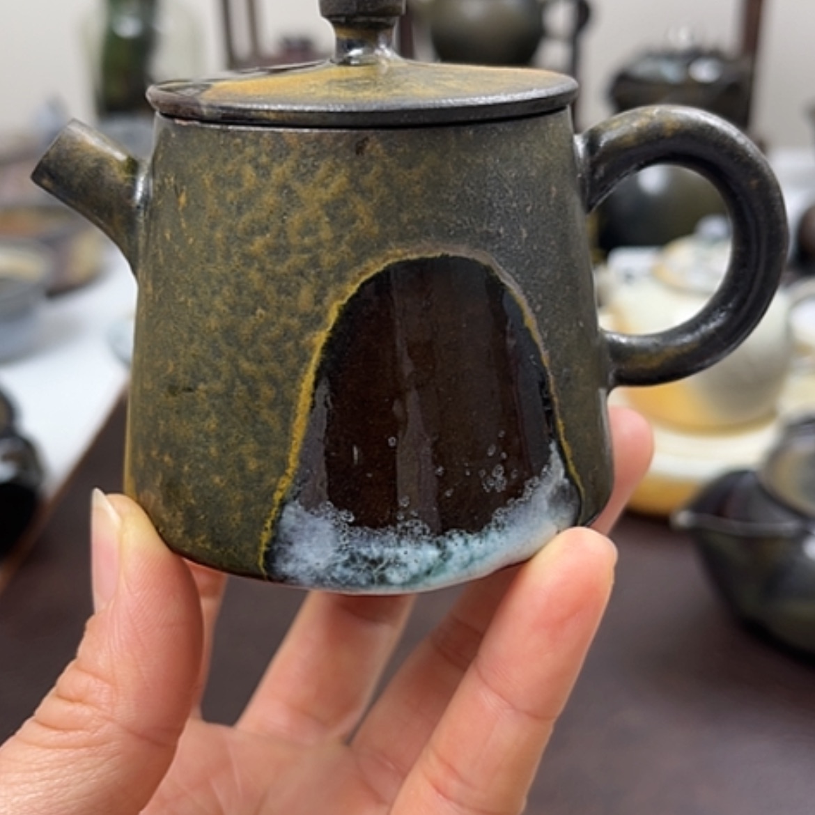 【闪购商品】法*柴烧茶具柴烧水壶