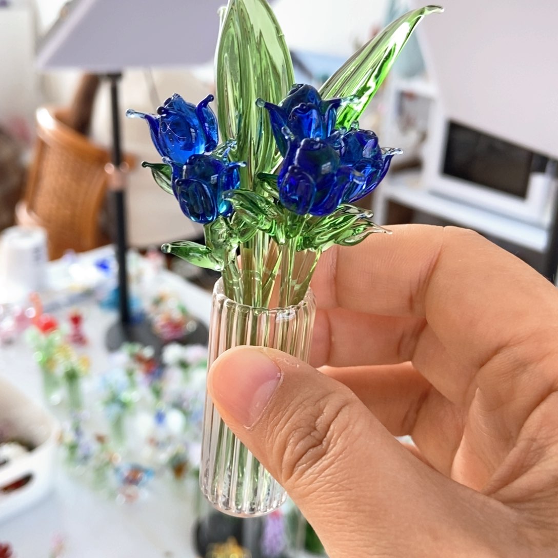 琉璃手工艺品克莱因蓝