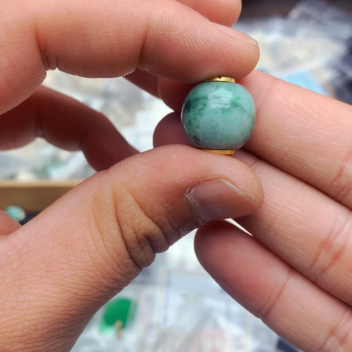 颈饰银S925镶嵌翡翠