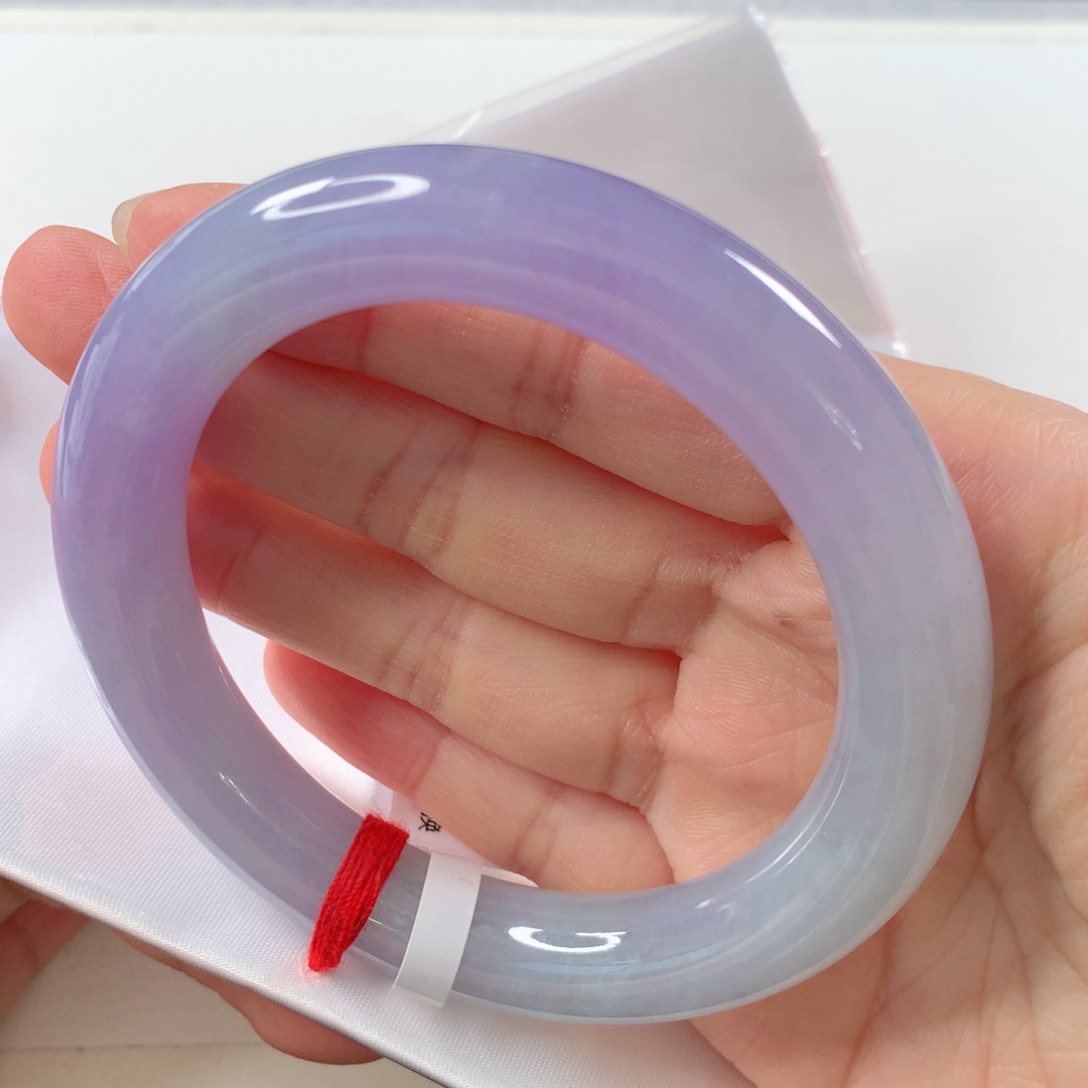 未镶嵌手镯翡翠 圆条273紫罗兰