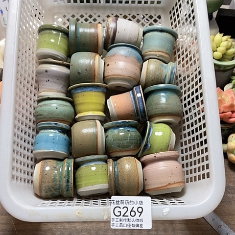 紫砂花盆269微瑕品口径3到4左右