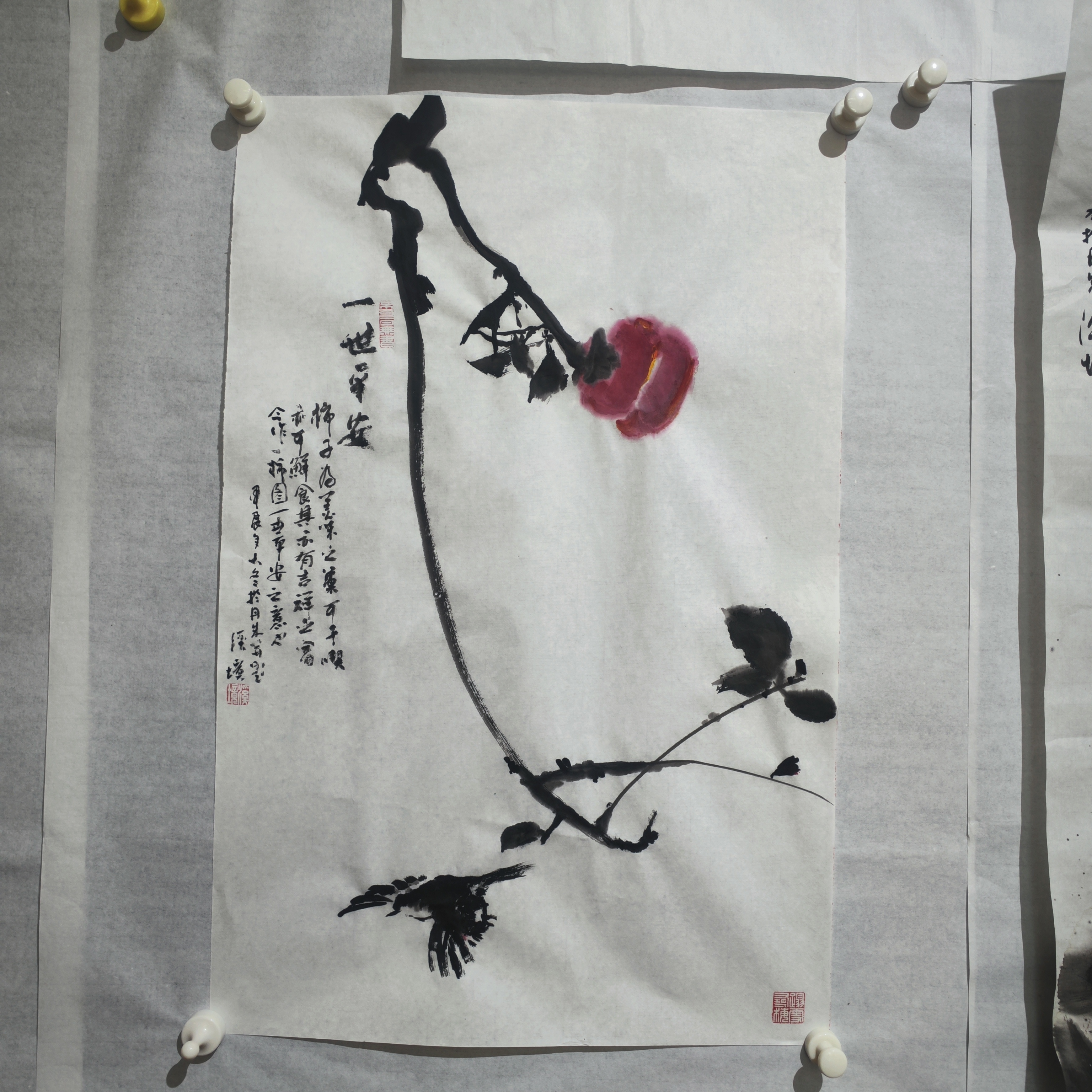 中美协李溪境花鸟画