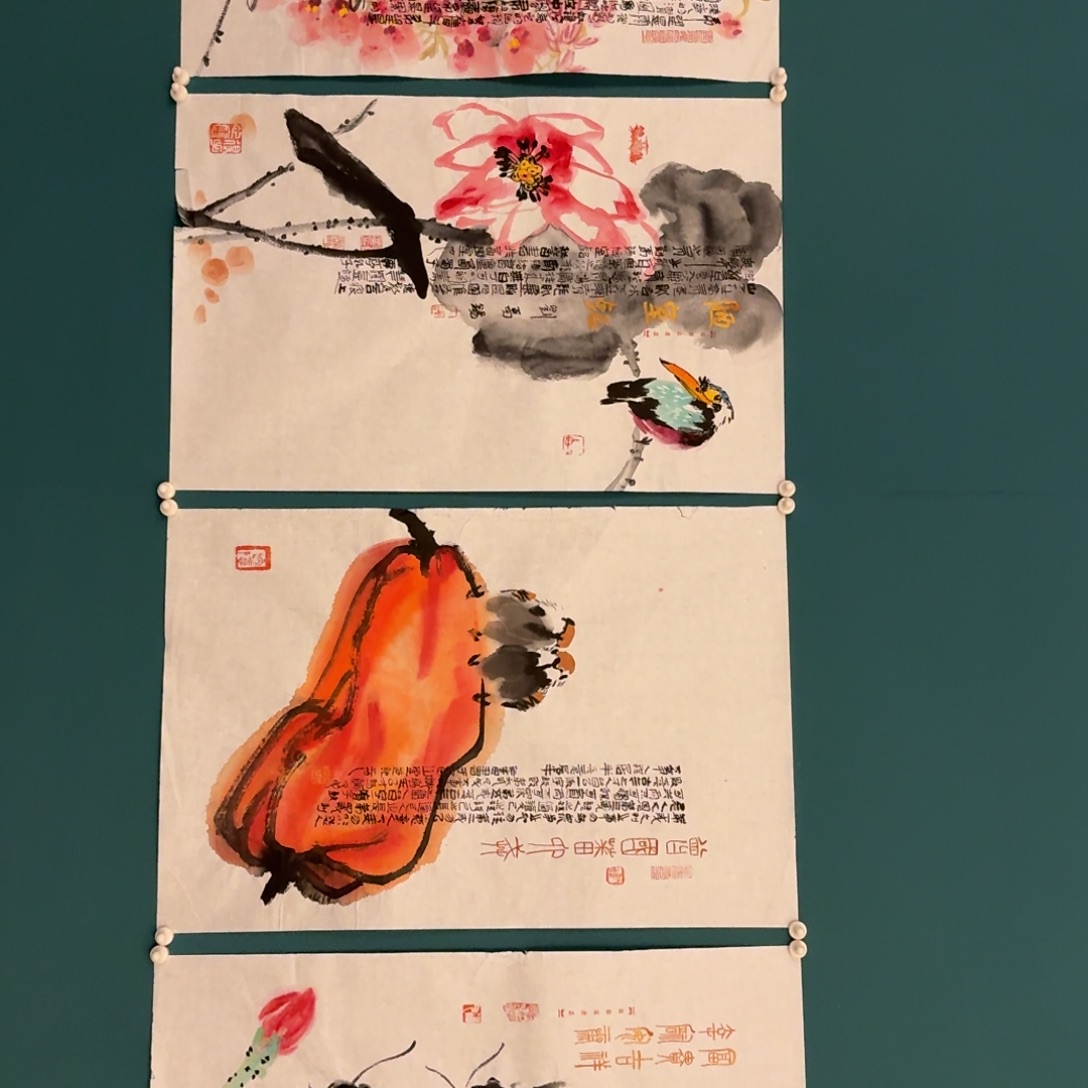 国画邹老师画作画作