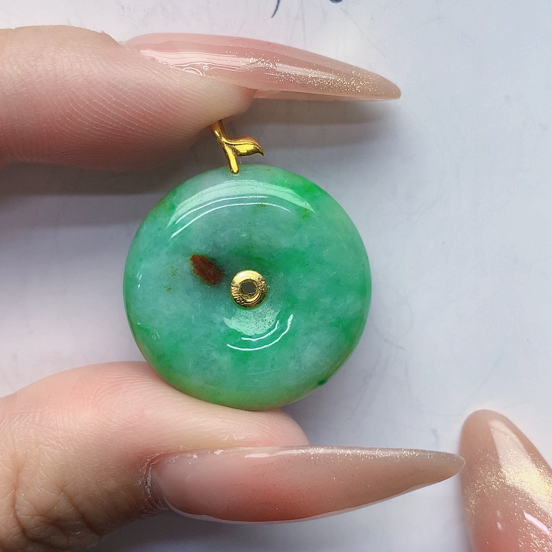 翡翠颈饰18K金镶嵌0000000